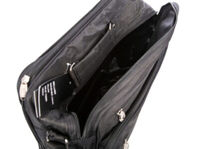 Duża torba męska czarna do pracy na dokumenty A4 Sanchez Casual - obrazek 8