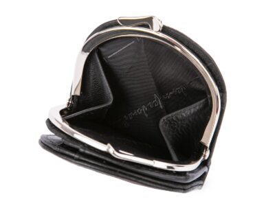 Czarny portfel skórzany typu bilonówka "podkówka" Jennifer Jones - obrazek 6