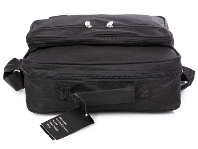 Torba męska na ramię czarna Sanchez Casual nylonowa średnia - obrazek 5