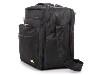 Duża torba męska czarna do pracy na dokumenty A4 Sanchez Casual - obrazek 3