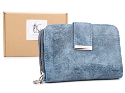 Jasnoniebieski średni portfel damski Jennifer Jones