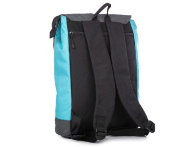 Jasnoniebieski miejski plecak materiałowy A4 na laptopa - obrazek 3