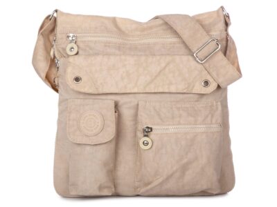 Jasnobeżowa torebka poszerzana Bag Street