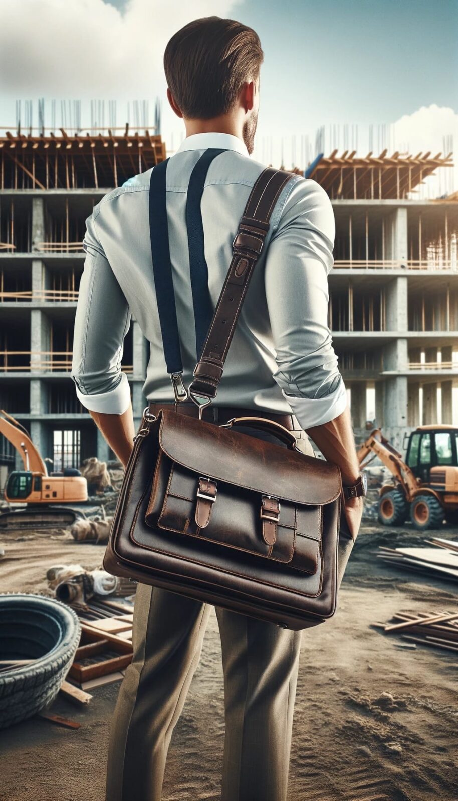 Torby męskie do rpacy na budowie