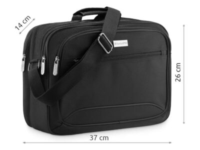 Torba męska na ramię materiałowa 2-komorowa mieszcząca A4 ZAGATTO - obrazek 3