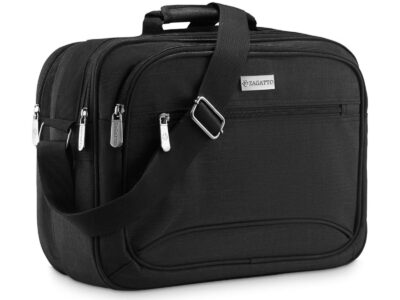 Torba męska na ramię materiałowa 2-komorowa mieszcząca A4 ZAGATTO - obrazek 1