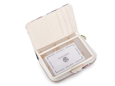 Średni portfel damski lakierowany w kolorowe kwiatki wzorki Gregorio RFID - obrazek 5