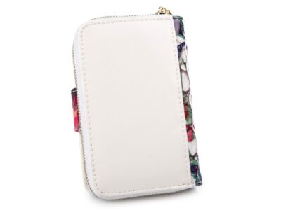 Średni portfel damski lakierowany w kolorowe kwiatki wzorki Gregorio RFID - obrazek 2