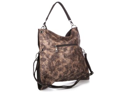 Prostokątna torebka damska brązowa cieniowana Jennifer Jones - obrazek 4