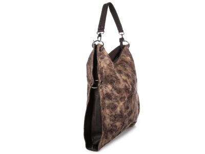 Prostokątna torebka damska brązowa cieniowana Jennifer Jones - obrazek 2