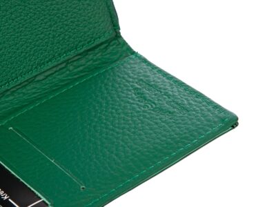 Duży portfel damski zielony butelkowy lakierowany metaliczny Jennifer Jones - obrazek 6