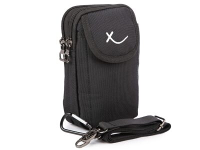 Czarna saszetka na ramię z mocowaniem do paska spodni Extrem