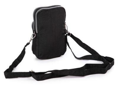 Lekka torebka paszportówka na szyję czarna Bag Street - obrazek 3