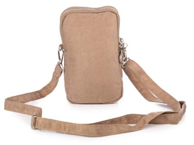 Lekka torebka paszportówka na szyję beżowa Bag Street - obrazek 3