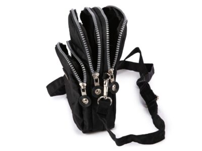 Lekka torebka paszportówka na szyję czarna Bag Street - obrazek 5