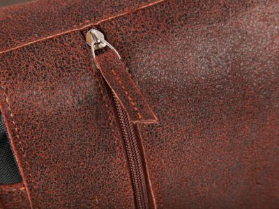 Torba męska rdzawo brązowa duża A4 z klapą SERGEJ - obrazek 3