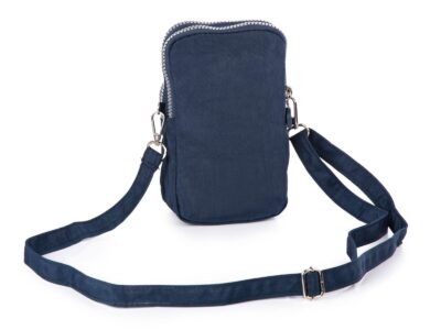 Lekka torebka paszportówka na szyję granatowa Bag Street - obrazek 3