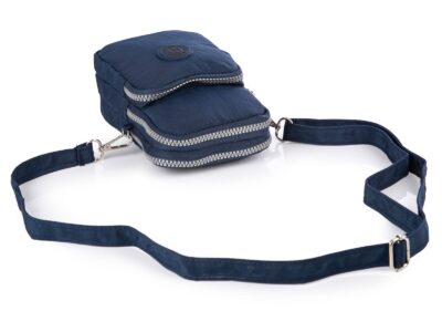 Lekka torebka paszportówka na szyję granatowa Bag Street - obrazek 4