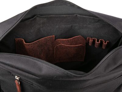 Torba męska rdzawo brązowa duża A4 z klapą SERGEJ - obrazek 8