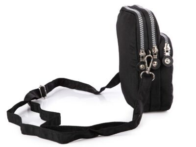 Lekka torebka paszportówka na szyję czarna Bag Street - obrazek 2