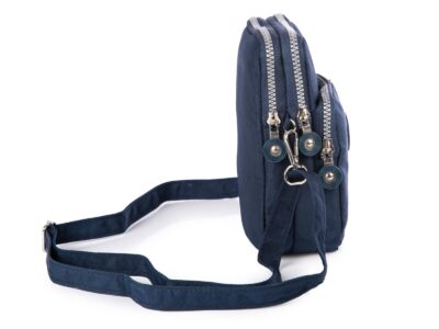 Lekka torebka paszportówka na szyję granatowa Bag Street - obrazek 2