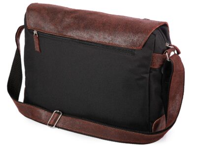 Torba męska rdzawo brązowa duża A4 z klapą SERGEJ - obrazek 4