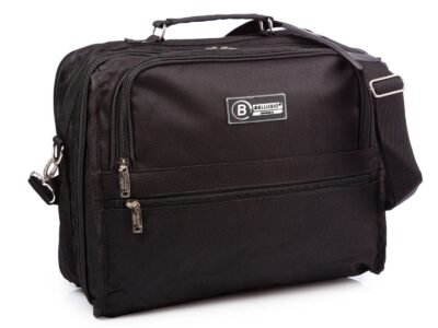 Duża materiałowa torba męska do pracy na dokumenty