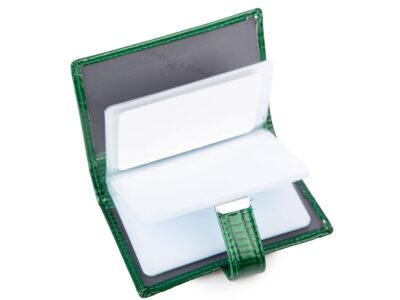 Etui na karty płatnicze w kolorze butelkowej zieleni Jennifer Jones - obrazek 4