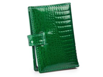 Etui na karty płatnicze w kolorze butelkowej zieleni Jennifer Jones - obrazek 2