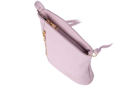 Mała torebka damska w kolorze liliowym wizytowa Jennifer Jones - obrazek 4