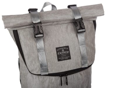 Szary plecak na wycieczkę ze zwijanym kołnierzem Extrem - obrazek 3