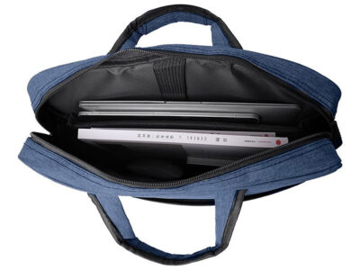 Niebieska pojemna torba na laptopa 17.3" cala wmocniona pianką dystansową MIRU - obrazek 3