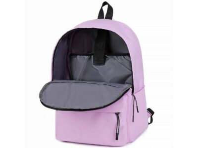 Lekki jasnofioletowy plecak na laptopa 13-15.6" cali na studia i do pracy MIRU - obrazek 6