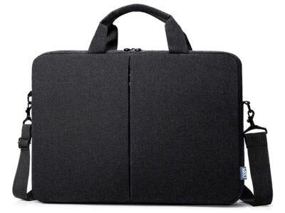 Klasyczna, elegancka i lekka czarna torba na laptopa 15.6' Miru