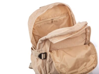 Jasnobeżowy plecak materiałowy lekki Bag Street - obrazek 5