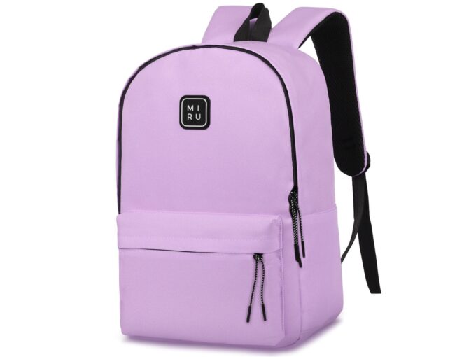 1d1451e8de3fbe96a3646abe08dc8ccb.jpg Lekki jasnofioletowy plecak na laptopa 13-15.6" cali na studia i do pracy MIRU