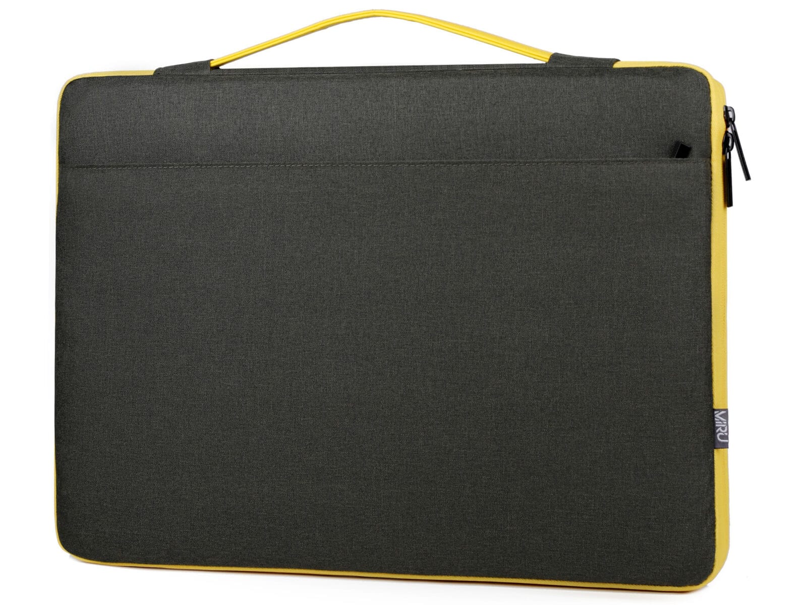 Cienkie etui zabezpieczające z rączką na laptopa 17.3" cala zielono-żółte MIRU