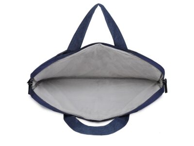 Cienka i lekka niebieska torba na laptopa 17.3" cali z miękką podszewką Miru - obrazek 5