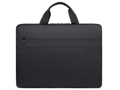 Cienka i lekka czarna torba na laptopa 15.6" cali z miękką podszewką Miru - obrazek 5