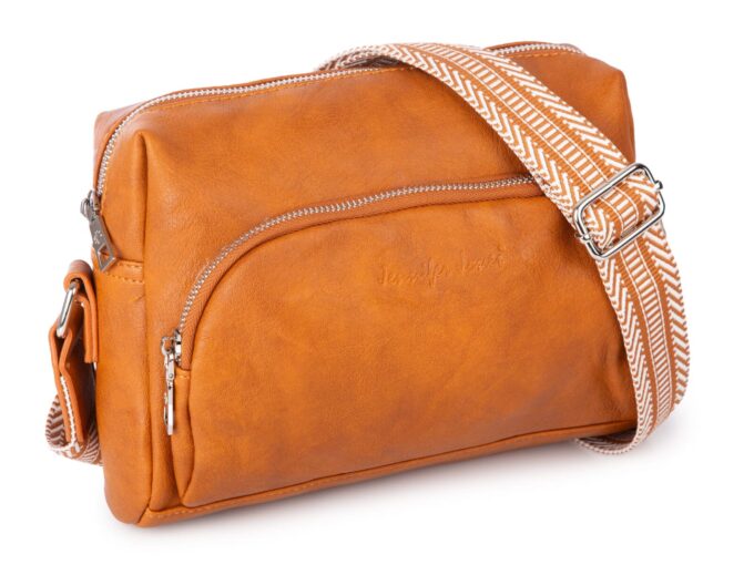 Koniakowa nieduża torebka damska miejska miękka Jennifer Jones