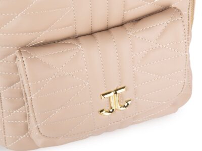 Elegancki jasnobeżowy plecak damski miejski z miękkiej skóry ekologicznej - obrazek 6