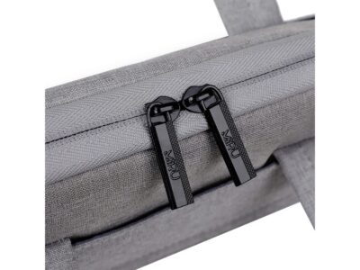 Cienka i lekka szara torba na laptopa 15.6" cali z miękką podszewką Miru - obrazek 11