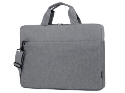 Szara cienka torba na laptopa, bardzo lekka MIRU