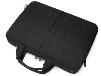 Klasyczna, elegancka i lekka czarna torba na laptopa 15.6' Miru - obrazek 2