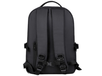 Stylowy czarny plecak na laptopa 15.6" młodzieżowy MIRU - obrazek 6