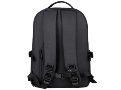 Stylowy czarny plecak na laptopa 15.6" młodzieżowy MIRU - obrazek 6