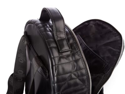 Elegancki czarny plecak damski miejski z miękkiej skóry ekologicznej - obrazek 10