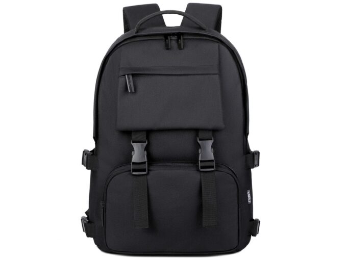 Stylowy czarny plecak na laptopa 15.6" młodzieżowy MIRU