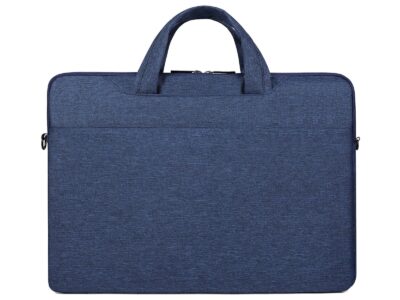 Cienka i lekka niebieska torba na laptopa 17.3" cali z miękką podszewką Miru - obrazek 3