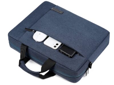 Torba na laptopa 15.6" cala do pracy i na studia granatowa Miru - obrazek 4